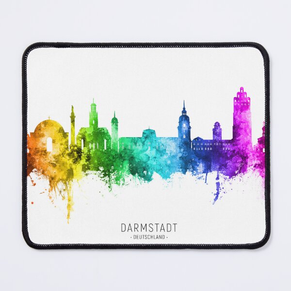 Item preview, Darmstadt Germany Skyline designed and sold by ArtPrints.