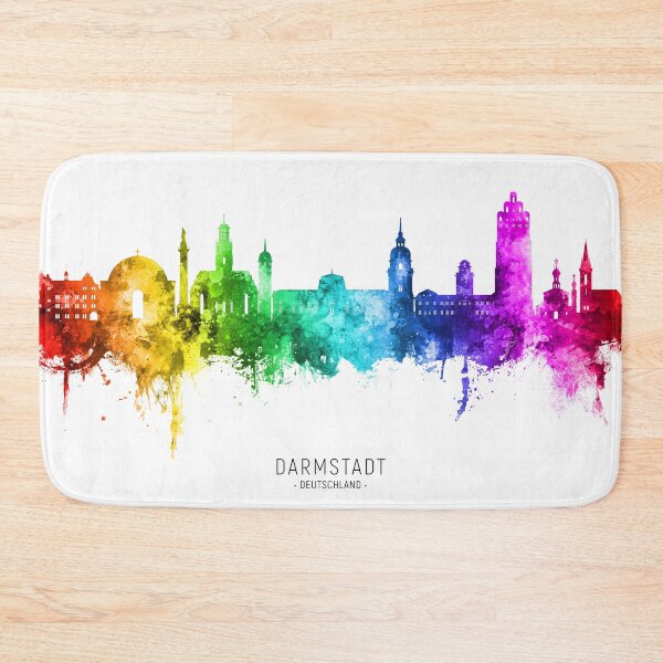 Item preview, Darmstadt Germany Skyline designed and sold by ArtPrints.
