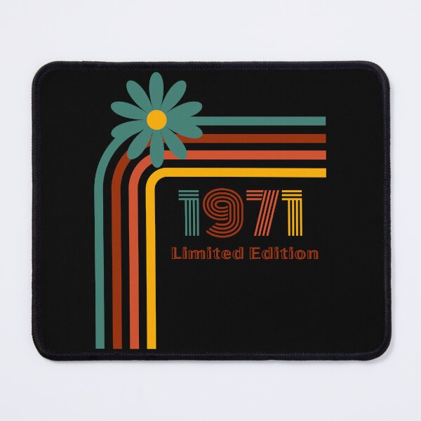 Item preview, Born In 1971 Retro Limited Edition Birthday Design designed and sold by RockBeeDesigns.