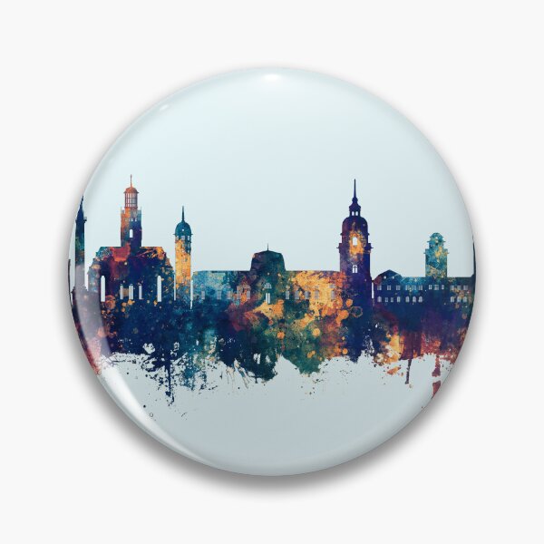 Item preview, Darmstadt Germany Skyline designed and sold by ArtPrints.