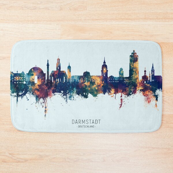 Item preview, Darmstadt Germany Skyline designed and sold by ArtPrints.