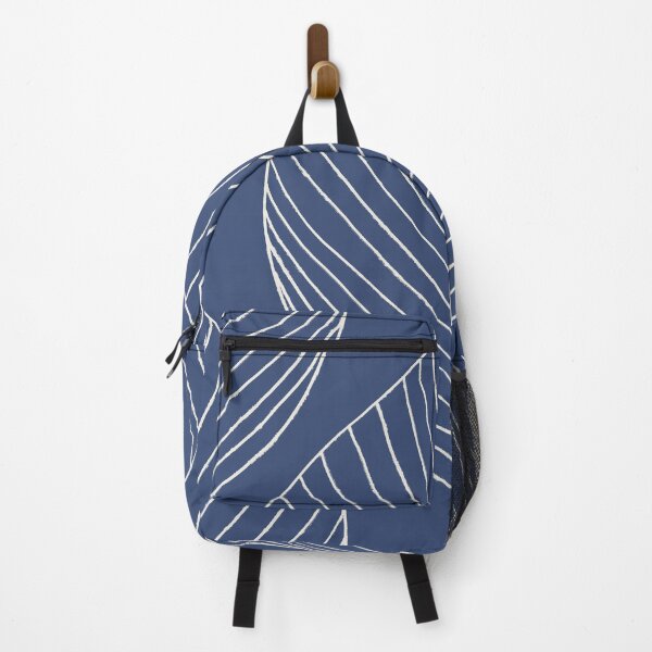 Item preview, Copy of Skeleton leaf in off white and French navy blue designed and sold by FrancesPoff.