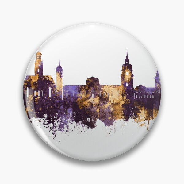 Item preview, Darmstadt Germany Skyline designed and sold by ArtPrints.
