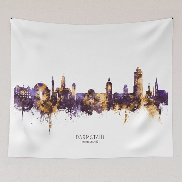 Item preview, Darmstadt Germany Skyline designed and sold by ArtPrints.