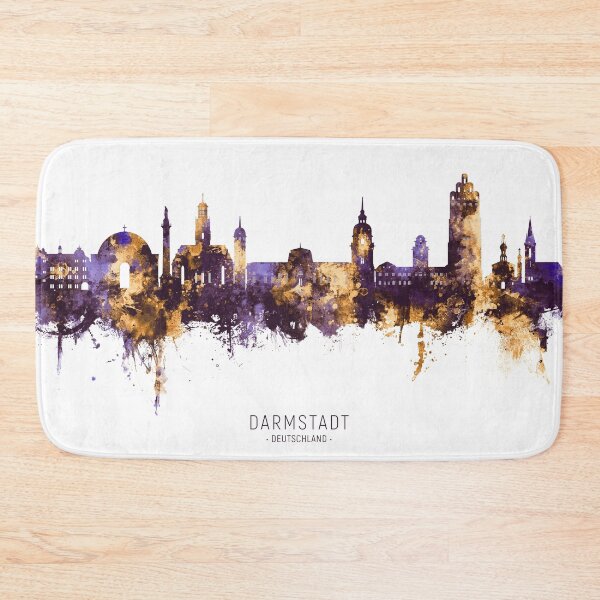 Item preview, Darmstadt Germany Skyline designed and sold by ArtPrints.