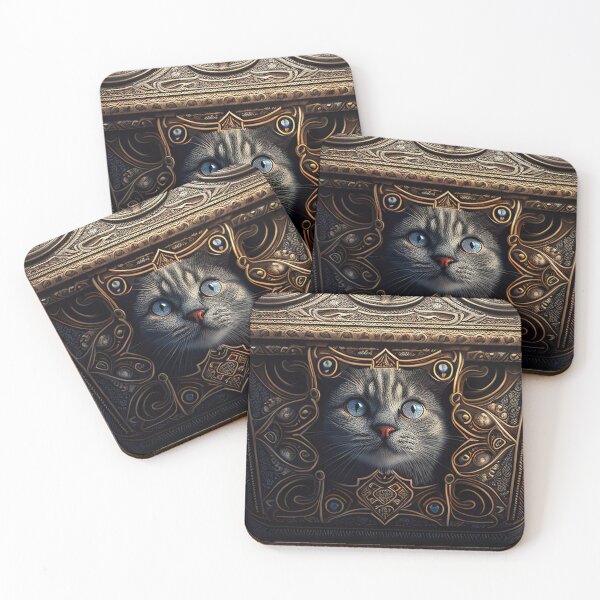 Item preview, Cat peaking out of a mystical pandora box designed and sold by RK - Shop.