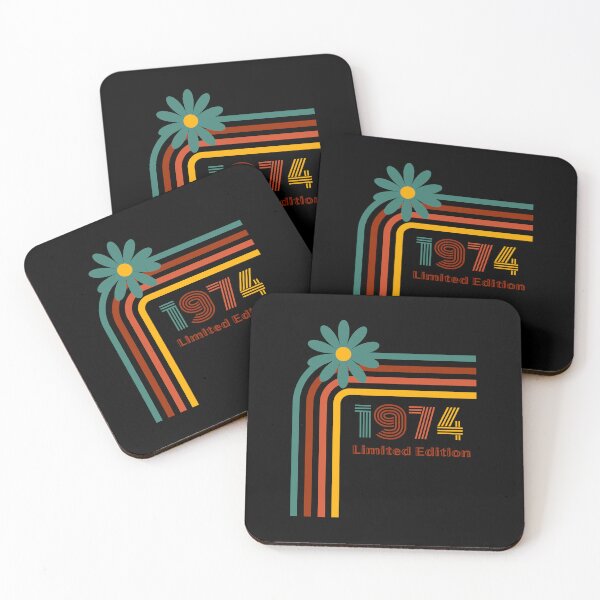 Item preview, Born In 1974 Retro Limited Edition Birthday Design designed and sold by RockBeeDesigns.