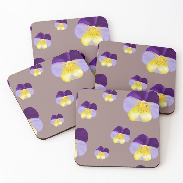 Item preview, Summer Pansies Penséer Flowers Pattern  designed and sold by Karen Ekdahl.