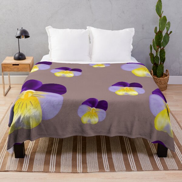 Item preview, Summer Pansies Penséer Flowers Pattern  designed and sold by Karen Ekdahl.