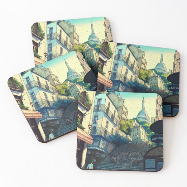 Item preview, A Montmartre Street and Sacré-Coeur Basilica designed and sold by TheDigitalAnvil.