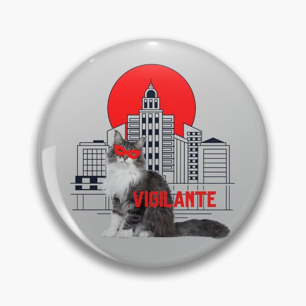 Item preview, Vigilante Cat Red Sunset  designed and sold by GleamingGiant.