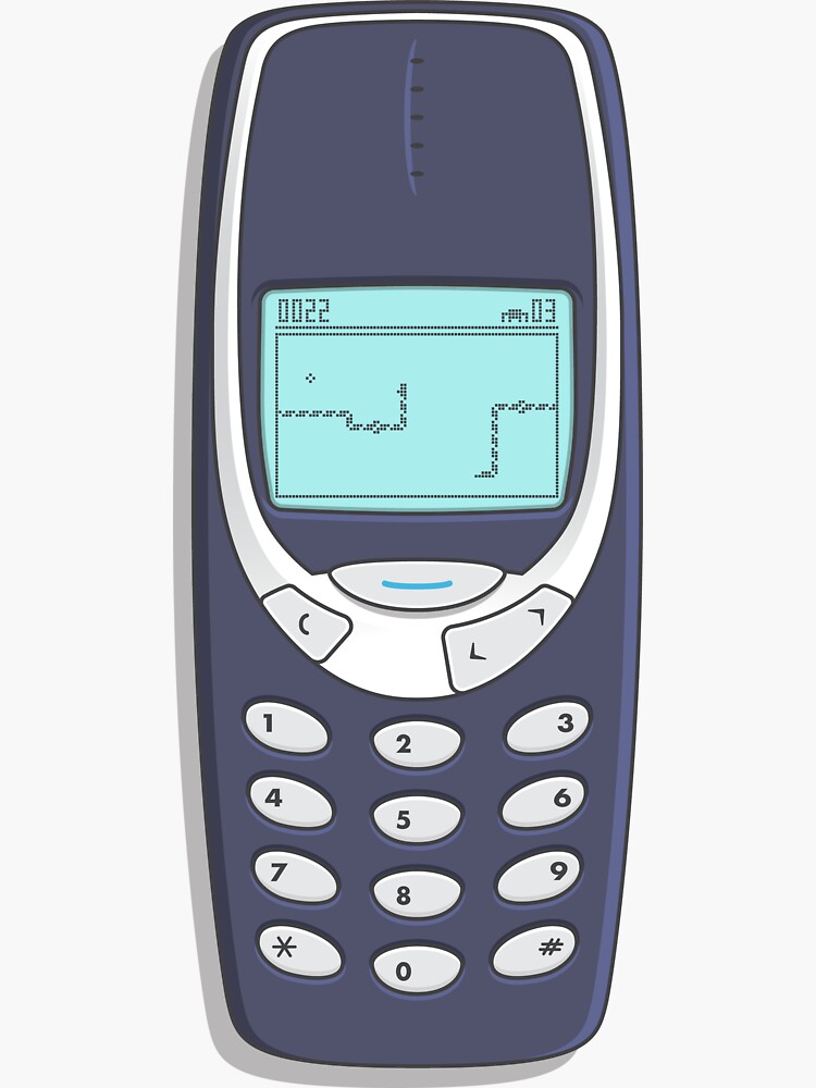 Illustrated Nokia 3310 Snakes Game