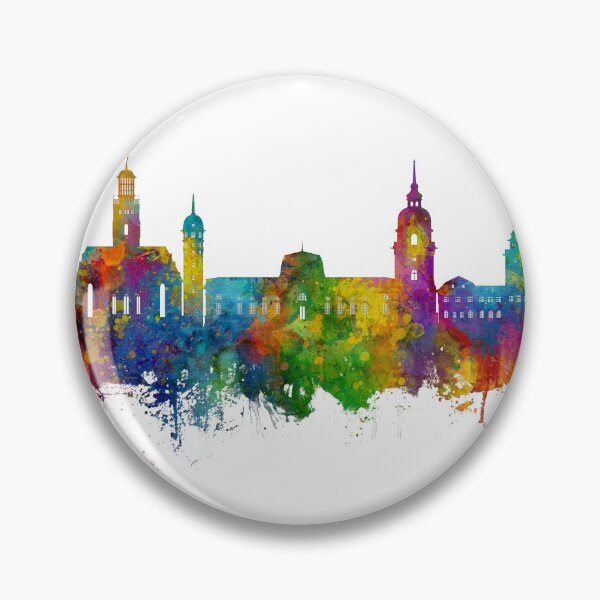Item preview, Darmstadt Germany Skyline designed and sold by ArtPrints.