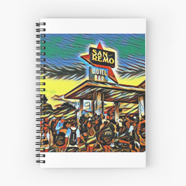 Item preview, Glastonbuy San Remo Hotel Bar Festival Artwork designed and sold by unitydesigneu.