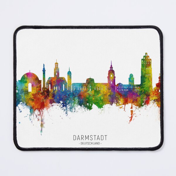 Item preview, Darmstadt Germany Skyline designed and sold by ArtPrints.
