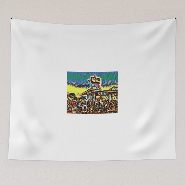 Item preview, Glastonbuy San Remo Hotel Bar Festival Artwork designed and sold by unitydesigneu.