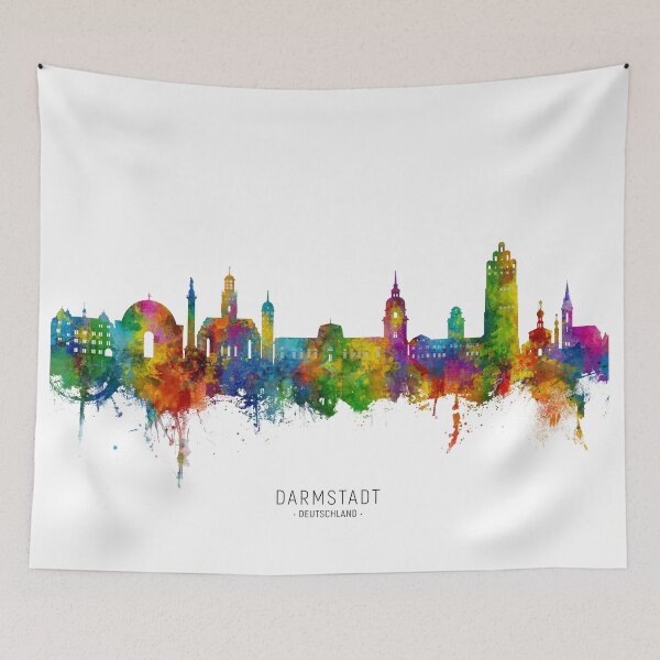 Item preview, Darmstadt Germany Skyline designed and sold by ArtPrints.
