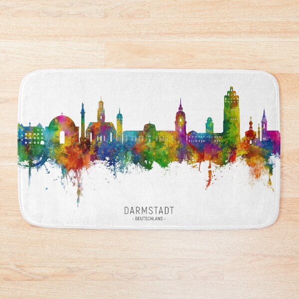 Item preview, Darmstadt Germany Skyline designed and sold by ArtPrints.