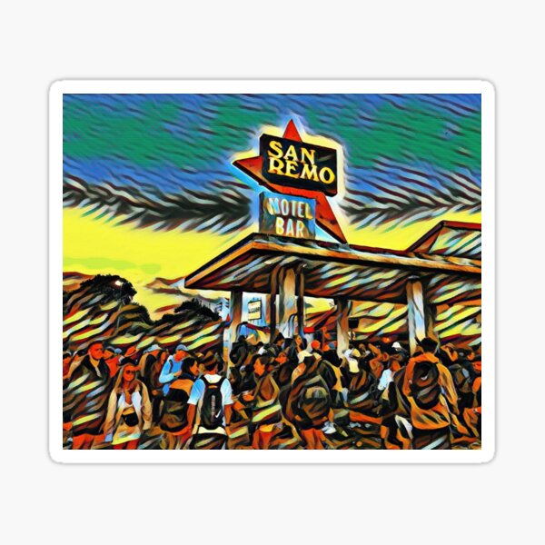 Vista previa del artículo con la obra «Glastonbuy San Remo Hotel Bar Festival Obras de arte», diseñado y vendido por unitydesigneu.
