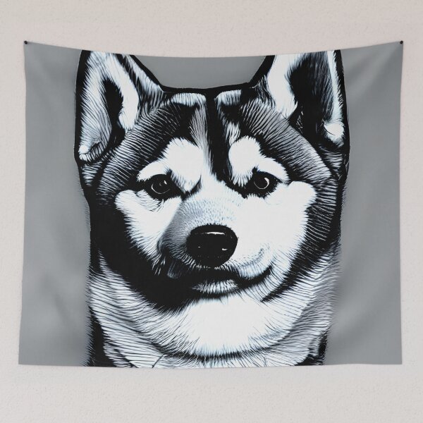 Item preview, Shiba Inu portrait - dog art painting #27 designed and sold by supeart.