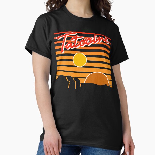 Vista previa del artículo con la obra «Visita Scenic Tatooine», diseñado y vendido por laffograms.