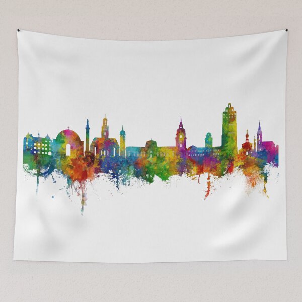 Item preview, Darmstadt Germany Skyline designed and sold by ArtPrints.