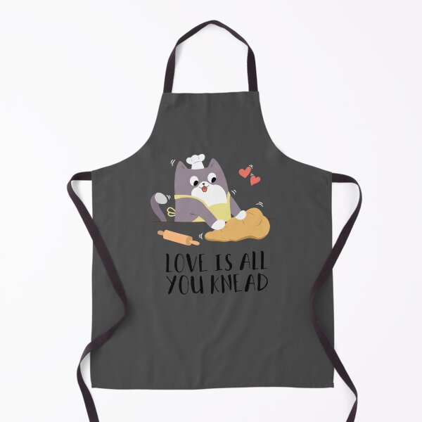 Item preview, Love is all you knead Cat Cute Funny designed and sold by ClawverCat.