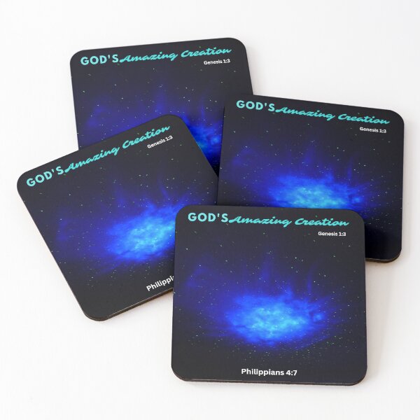 Item preview,  In the beginning, God created the heavens and the earth - Christian T-shirts, Christian Stickers, Christian Mugs designed and sold by CustomQRts.