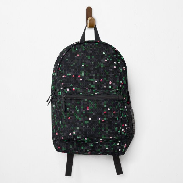 Item preview, Printed image of shiny Xmas black green red sequins designed and sold by JaReVa.