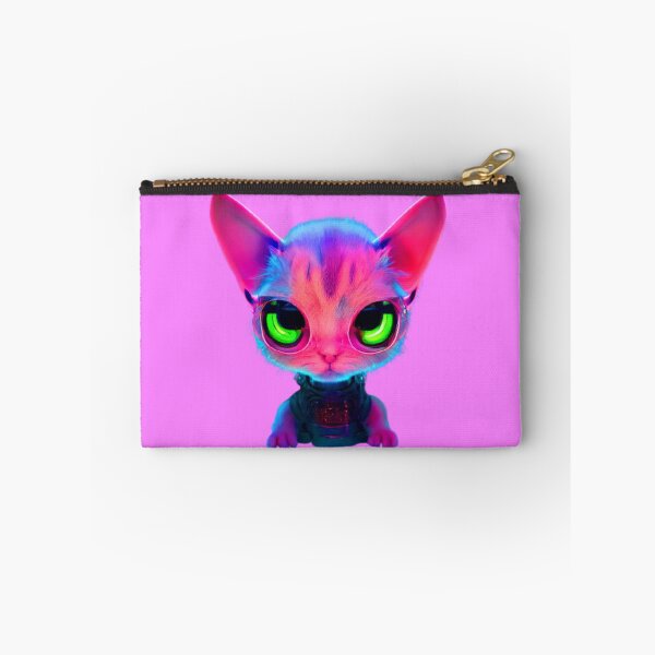 Item preview, Pink Cyberpunk Kitty Sticker designed and sold by Teetans.