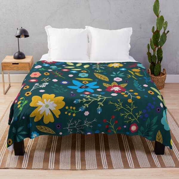 Item preview, Peaceful And Colorful Floral Pattern designed and sold by MakeitMelo.