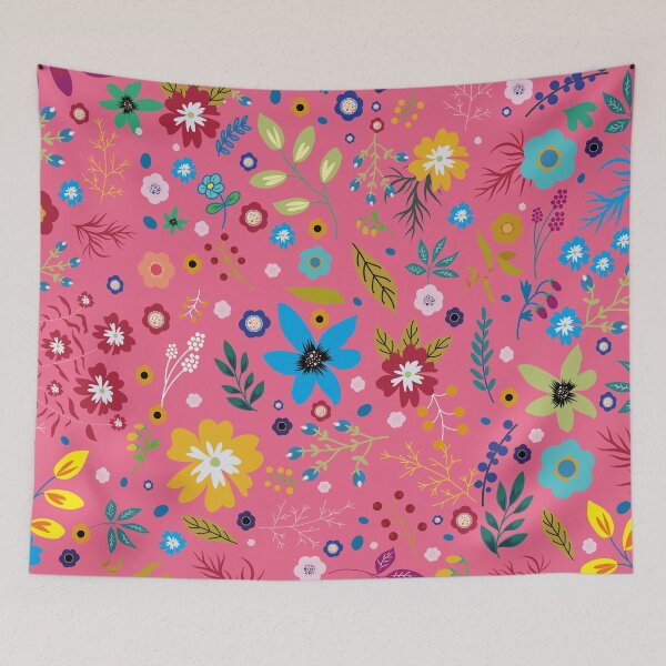 Item preview, Peaceful And Colorful Floral Pattern designed and sold by MakeitMelo.