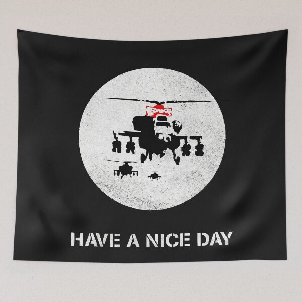 Item preview, Satirical Peace Art | Banksy Choppers - Have A Nice Day designed and sold by WE-ARE-BANKSY.
