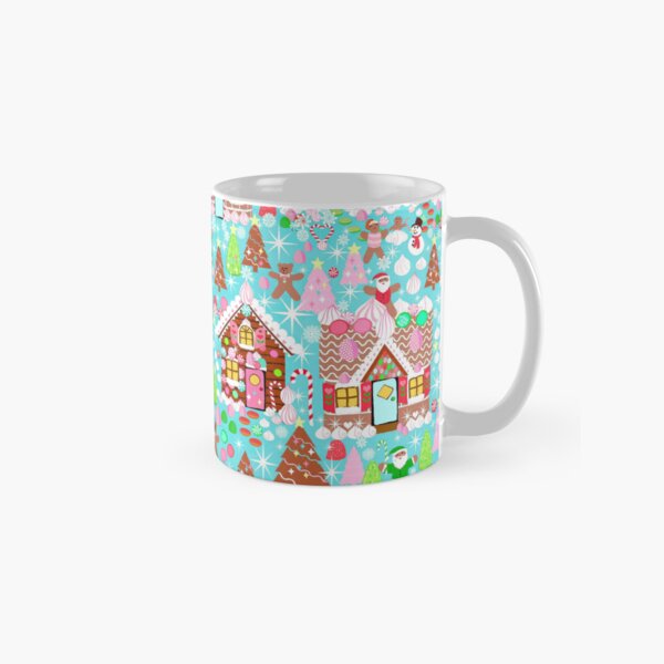 Festive Christmas Mug: Gingerbread and Candy Cane Delight