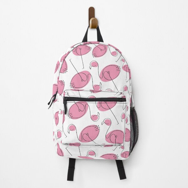 Item preview, Cute Monoline Drawn Flamingo Pattern designed and sold by MakeitMelo.