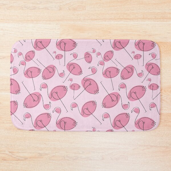 Item preview, Cute Monoline Drawn Flamingo Pattern designed and sold by MakeitMelo.