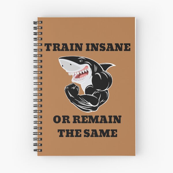 Item preview, Train Insane Or Remain The Same Muscular Shark designed and sold by Pawn Shop JB.