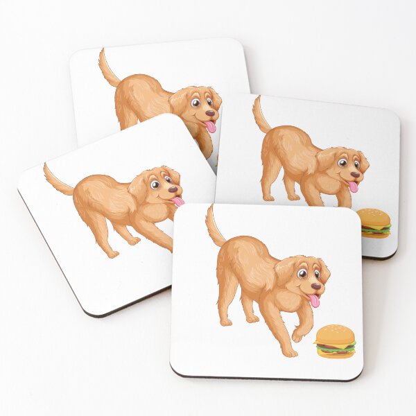 Item preview, Golden Retriever & Burger designed and sold by The Shark  Designer.
