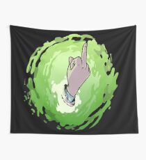 Interdimensional Middle Finger Wall Tapestry