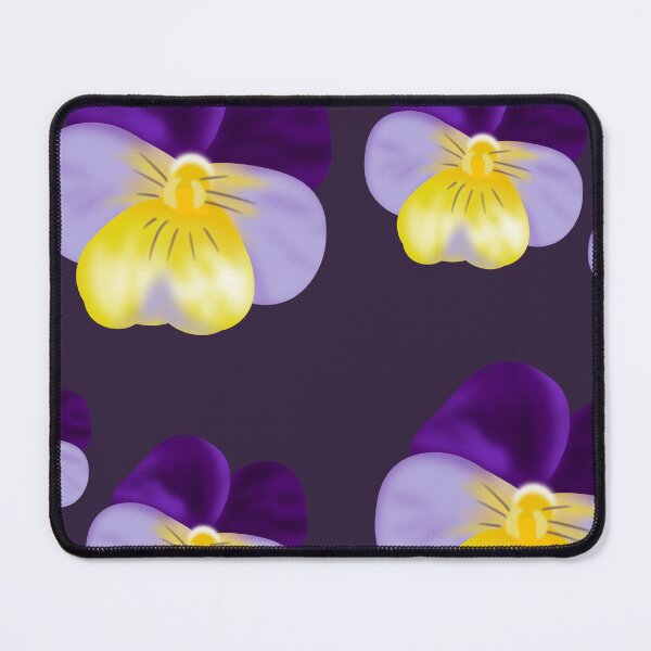 Item preview, Summer Spring Pansies Penséer Flowers Pattern Purple Background designed and sold by Karen Ekdahl.