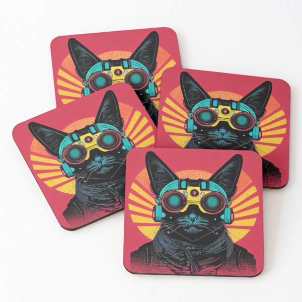 Item preview, Cyberpunk Cat with VR Headset designed and sold by Fitainment.