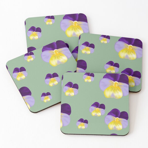 Item preview, Summer Spring Pansies Penséer Flowers Pattern  designed and sold by Karen Ekdahl.