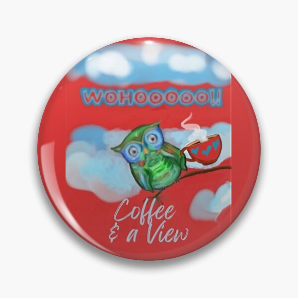 Item preview, Coffee and a View Owl designed and sold by IvaRenee.