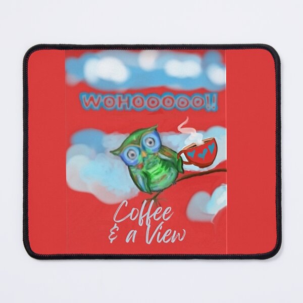 Item preview, Coffee and a View Owl designed and sold by IvaRenee.