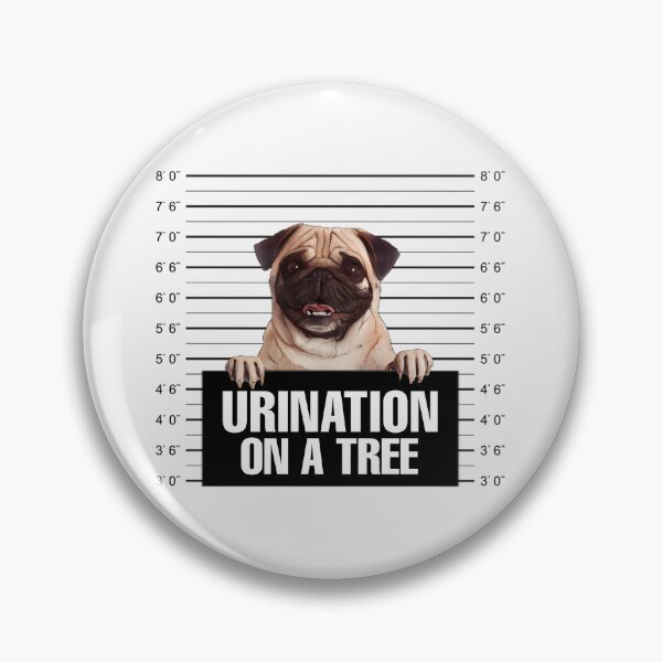 Item preview, Pug funny mugshot  designed and sold by SidTastic .