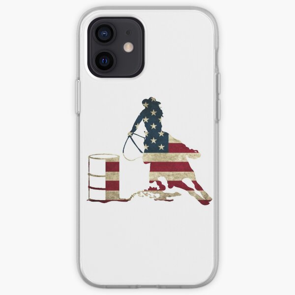 USA Barrel Racing iPhone Soft Case