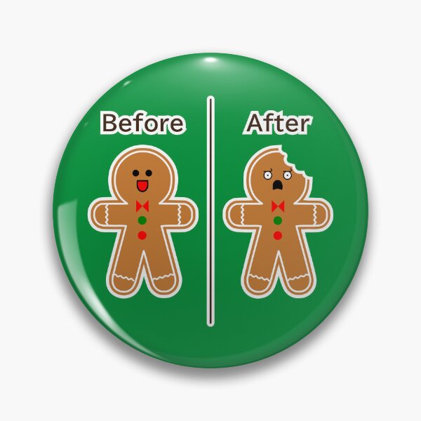 Item preview, Gingerbread man-Before&after designed and sold by mixMixtli.