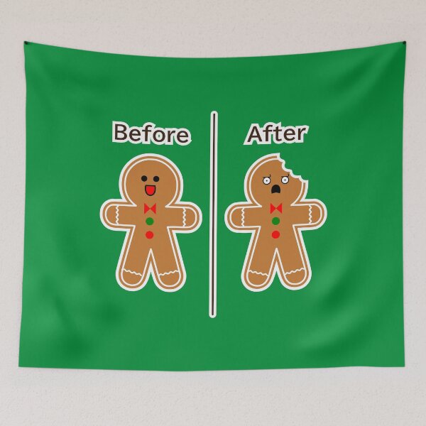 Item preview, Gingerbread man-Before&after designed and sold by mixMixtli.