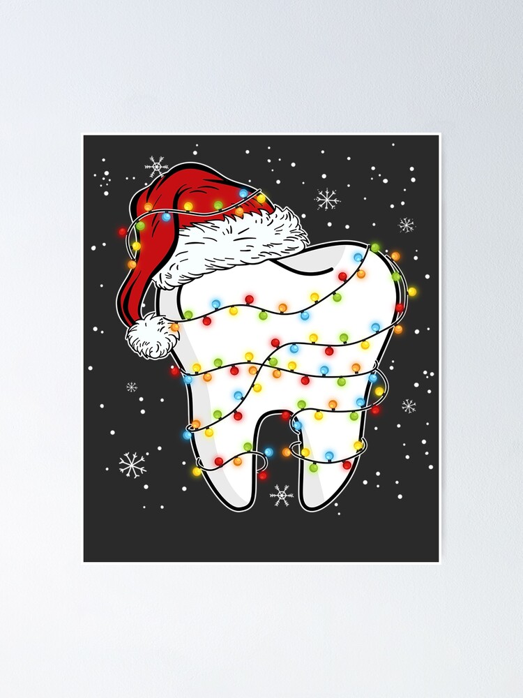 Santa's Favorite Dental Hygienist Xmas Light Hat Christmas T-Shirt Santa's Favorite Dental Hygienist Xmas Light Hat Christmas T-Shirt