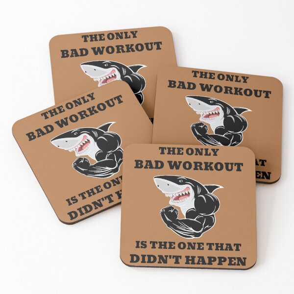 Item preview, The Only Bad Workout Is The One That Didnt Happen Muscular Shark designed and sold by Pawn Shop JB.